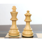 3.9" Tournament Chess Set Combo -Pieces in Ebonised boxwood with Board and Box from Royal Chess Mall