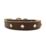 Plain Leather Dog Collar from Bonne et Filou