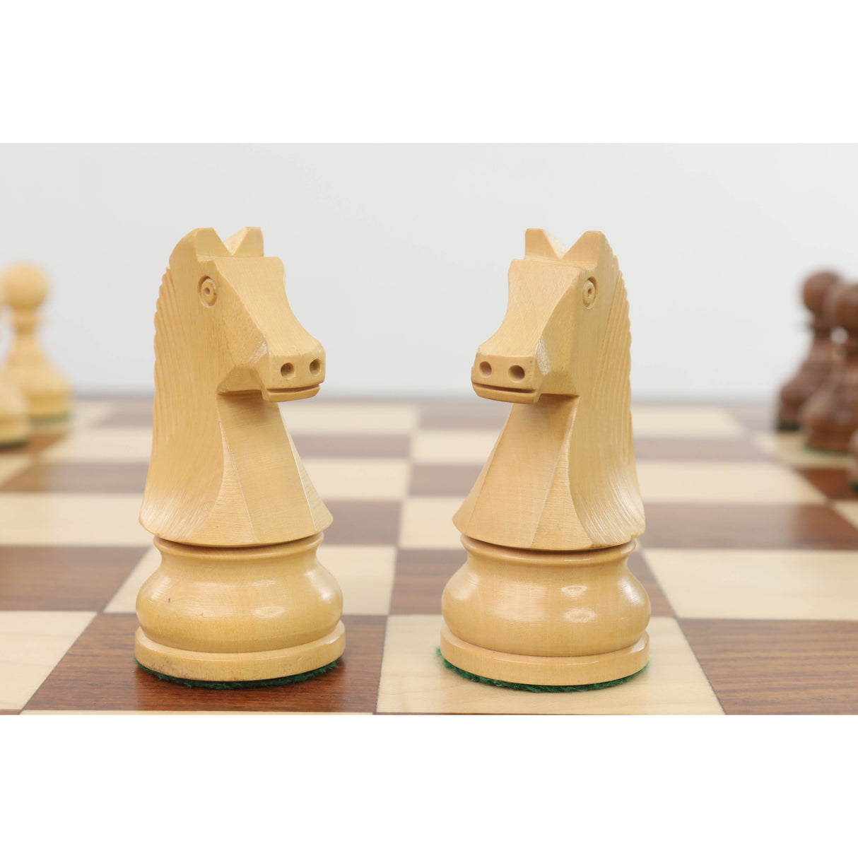 3.9" Tournament Chess Set Combo -Pieces in Golden Rosewood with Board and Box from Royal Chess Mall