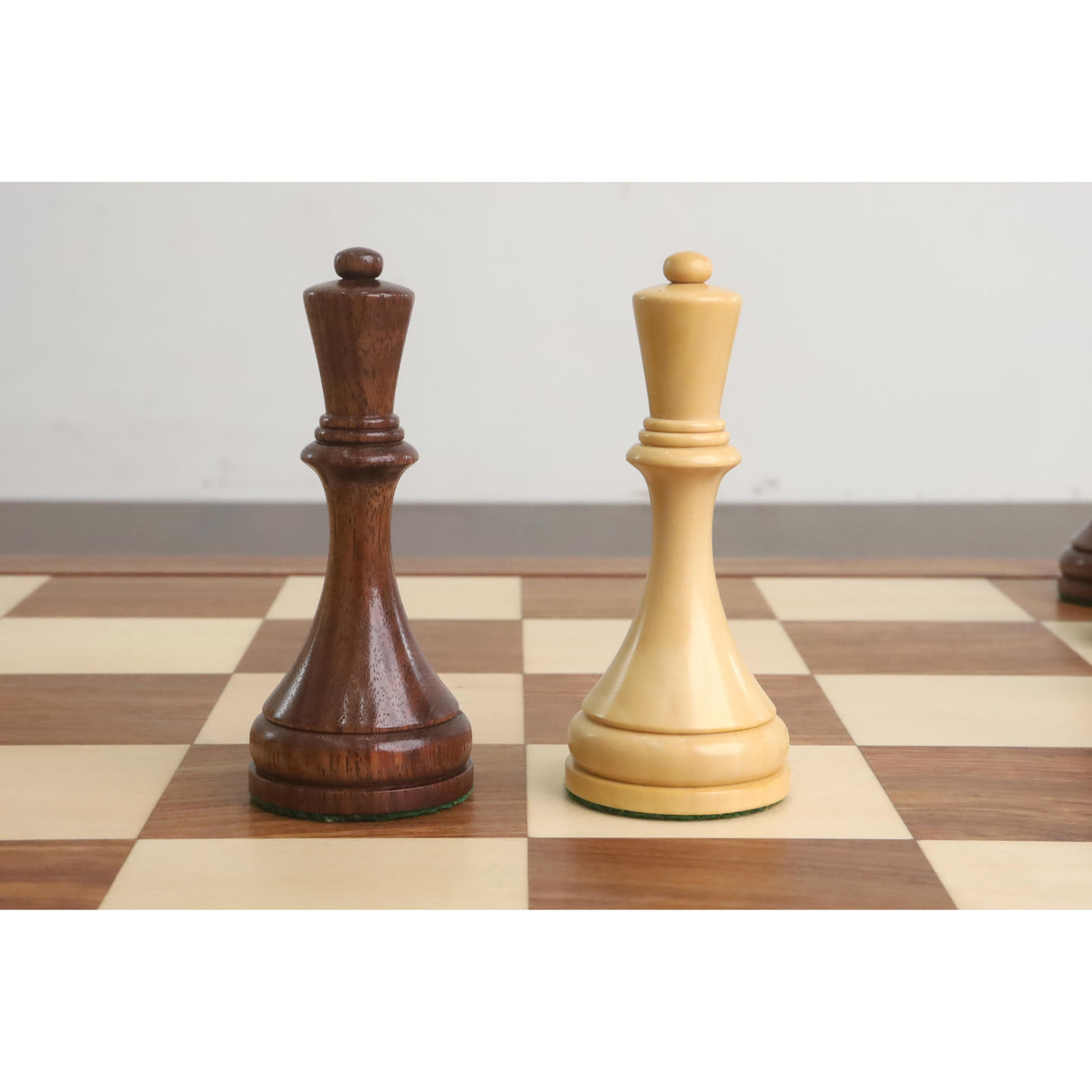 Botvinnik Flohr-II Soviet 1935 Chess Pieces Only Set -Golden Rosewood- 4.4" King From Royal Chess Mall