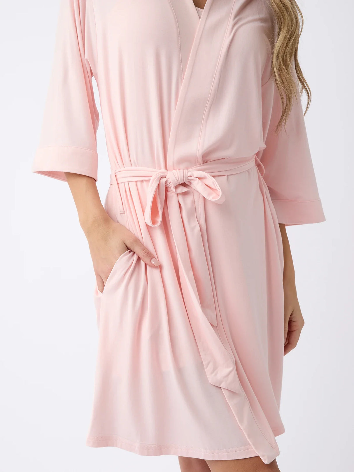 Women's Bamboo Stretch-Knit Kimono Robe from Cozy Earth
