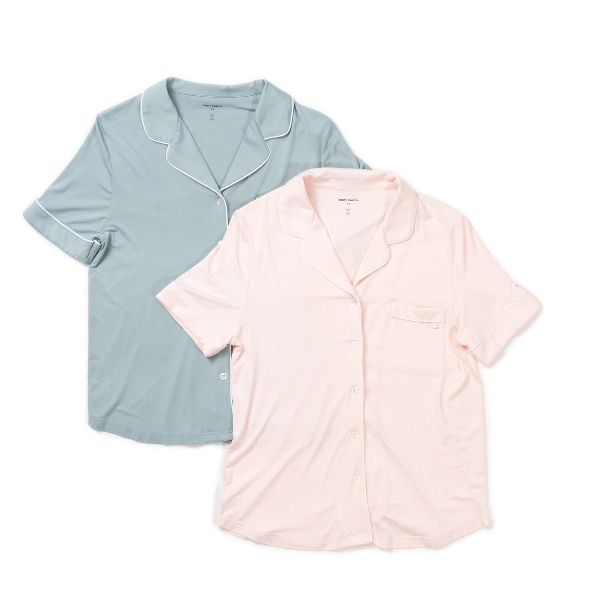 Women's Bamboo Stretch-Knit Short Sleeve Pajama Set from Cozy Earth