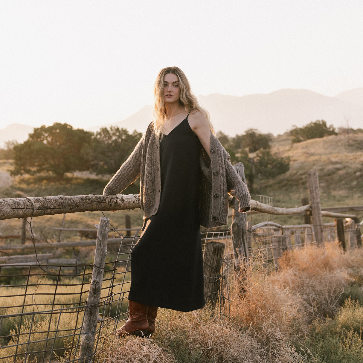 Oversized Cable Knit Cardigan from Cozy Earth