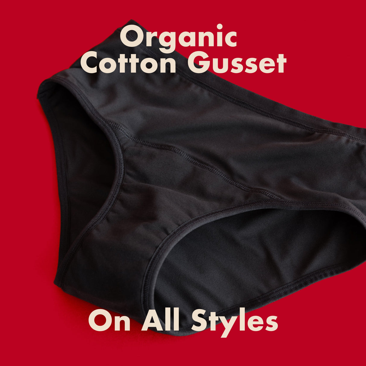 The Teen Period. Bikini in Organic Cotton For Heavy Flows From The Period Company
