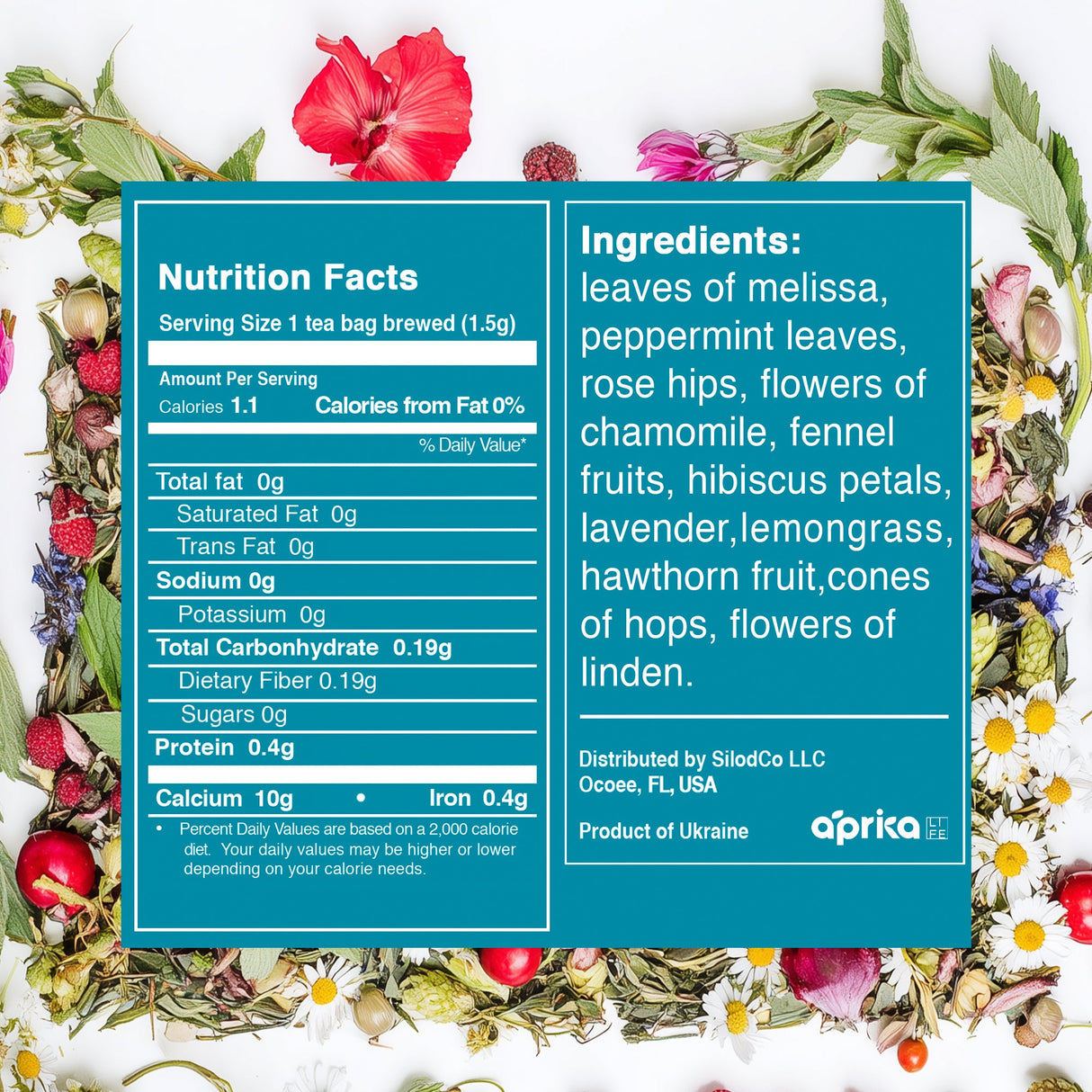 Herbal Sleep Tea With Sleep Guide, 60 Bags from Aprika Life