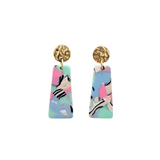 Mia Mini Earrings - 80's Pastel from Spiffy & Splendid