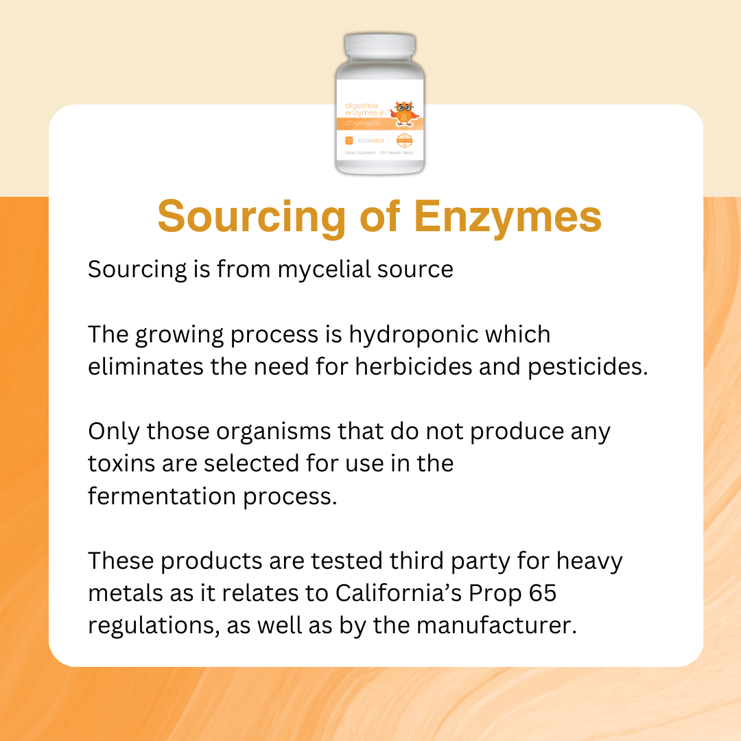 Digestive Enzymes Jr. Chewable - 90 tablets from Serawise