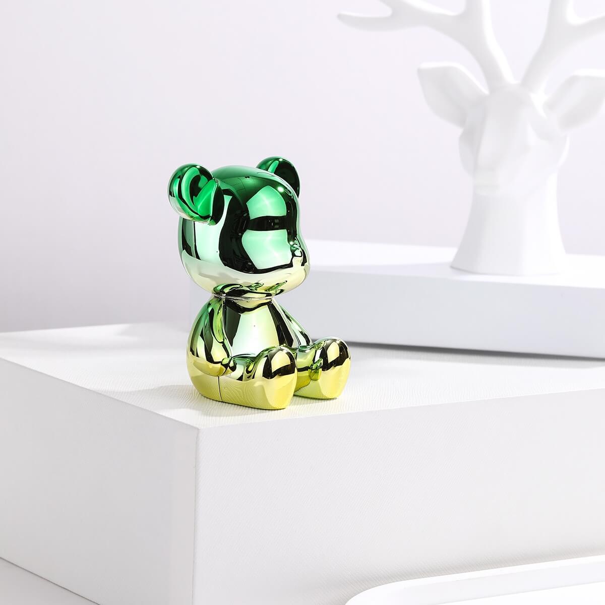 Gradient Mini Art Bear Figurine from Moderny