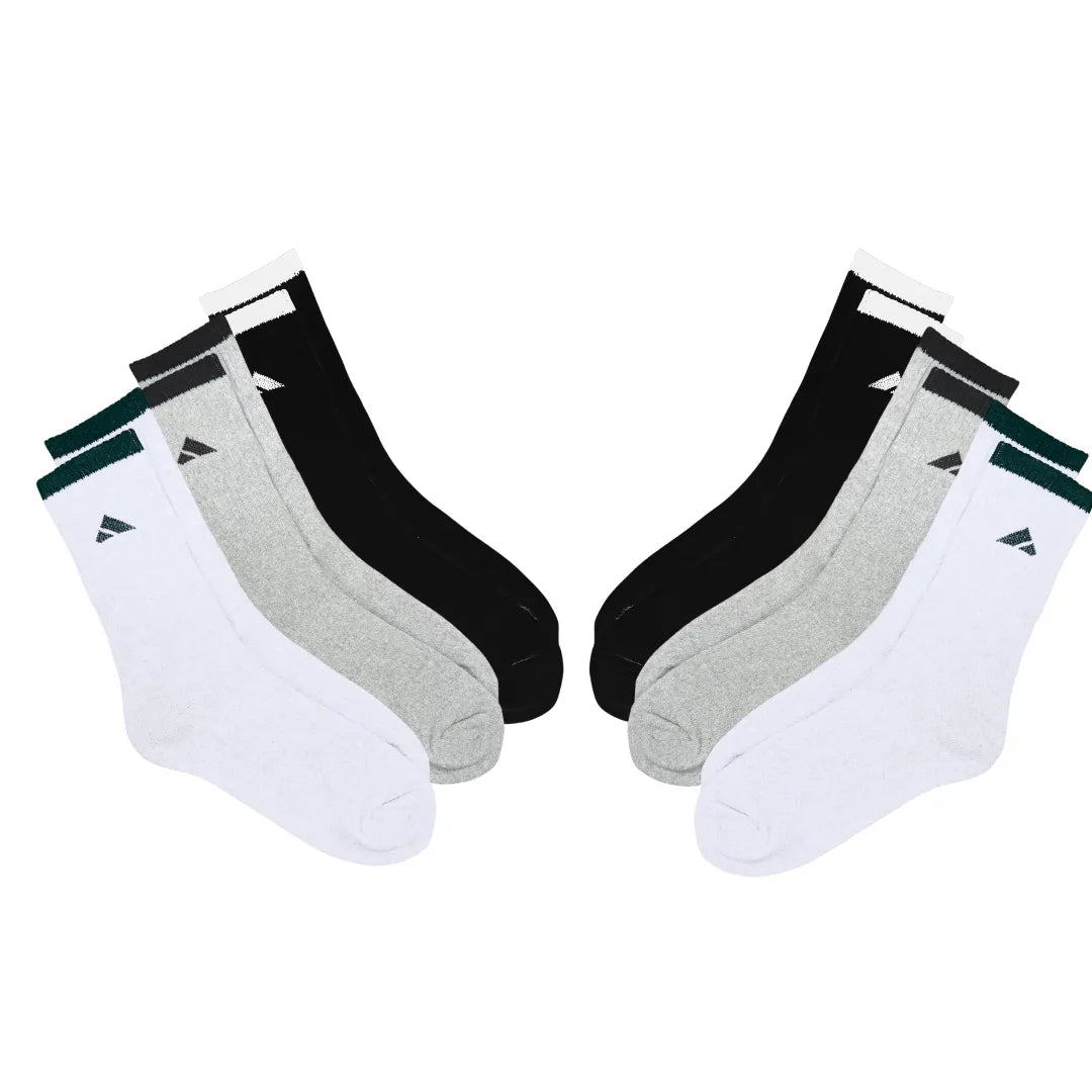 PBG Men's Socks 6 Pair Athletic performance MultiPack Activewear 10-13 HighSocks from PremiumBrandGoods