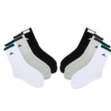 PBG Men's Socks 6 Pair Athletic performance MultiPack Activewear 10-13 HighSocks from PremiumBrandGoods