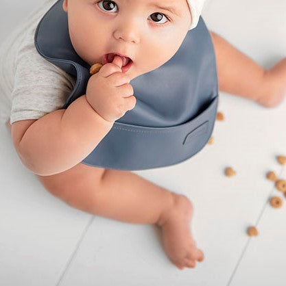 Classic Single Steel Blue Bib from Bleu La La
