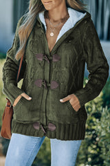Black Toggle Coat with Hood from MsDressly