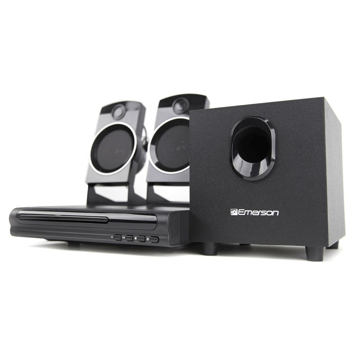 Emerson Speaker Surround Sound System & 2.1 Channel Home Theater DVD Player from Jupiter Gear Home