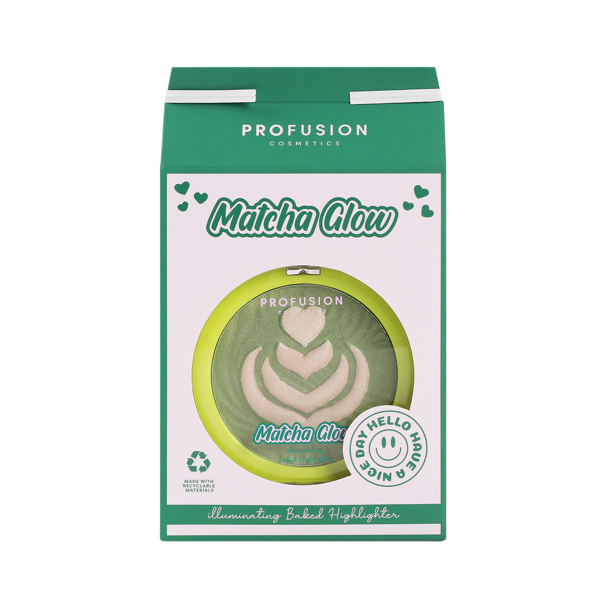 Matcha Glow Illuminating Baked Highlighter from Profusion Cosmetics