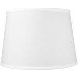 White 16"W x 11"H Floor Lampshade From LampsUSA