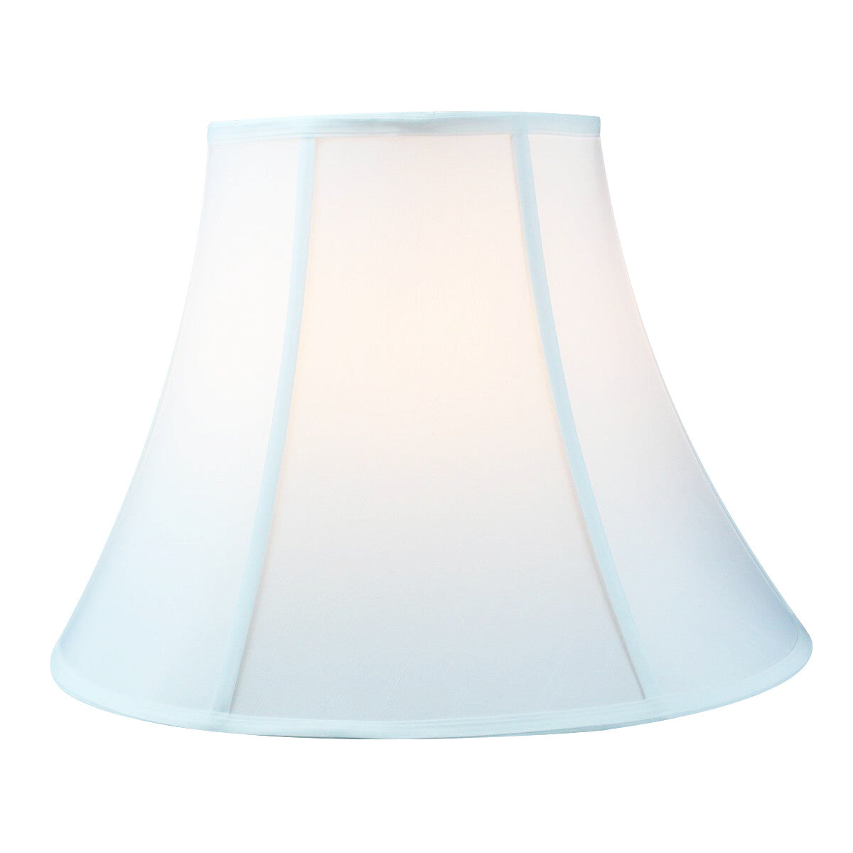 White Bell Shantung Lampshade From LampsUSA
