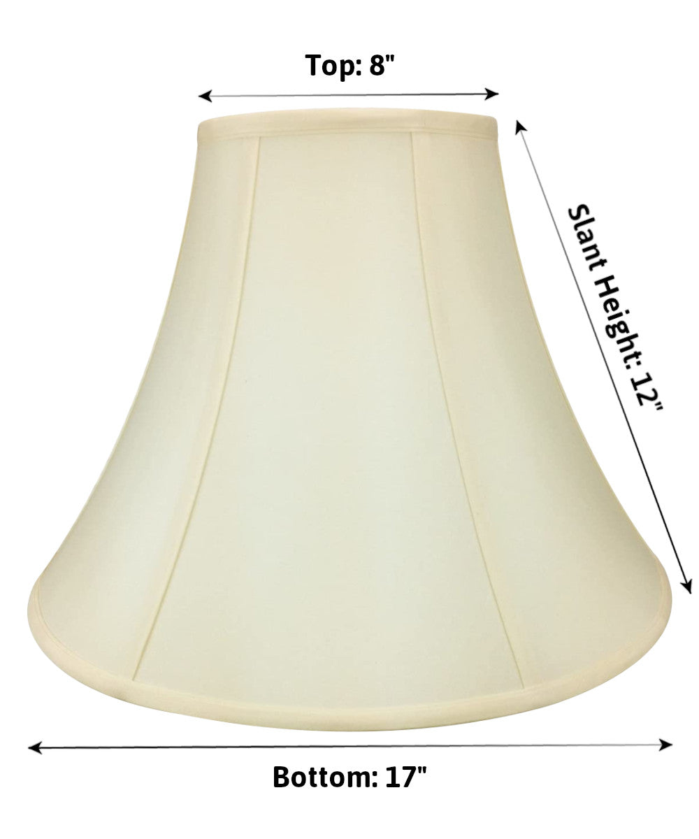 Egg Shell Shantung Bell Lamp Shade 17"W x 12"H  from LampsUSA