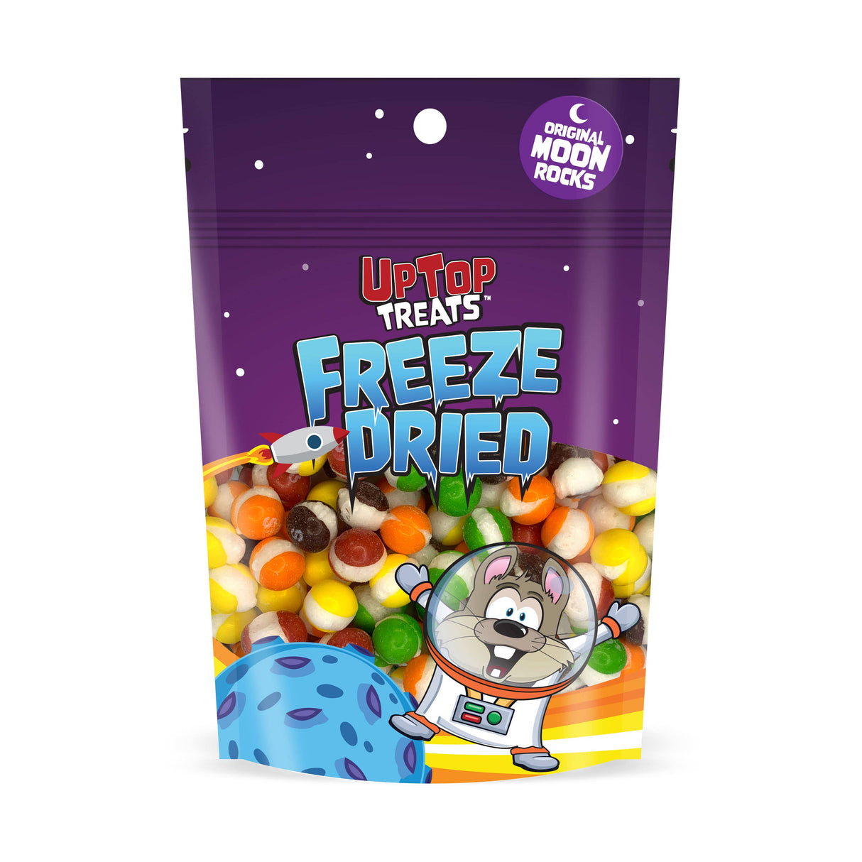 UpTop Original Moon Rocks - Freeze Dried Candy (3.5oz) 4-Pack from PETEZ POP WHOLESALE