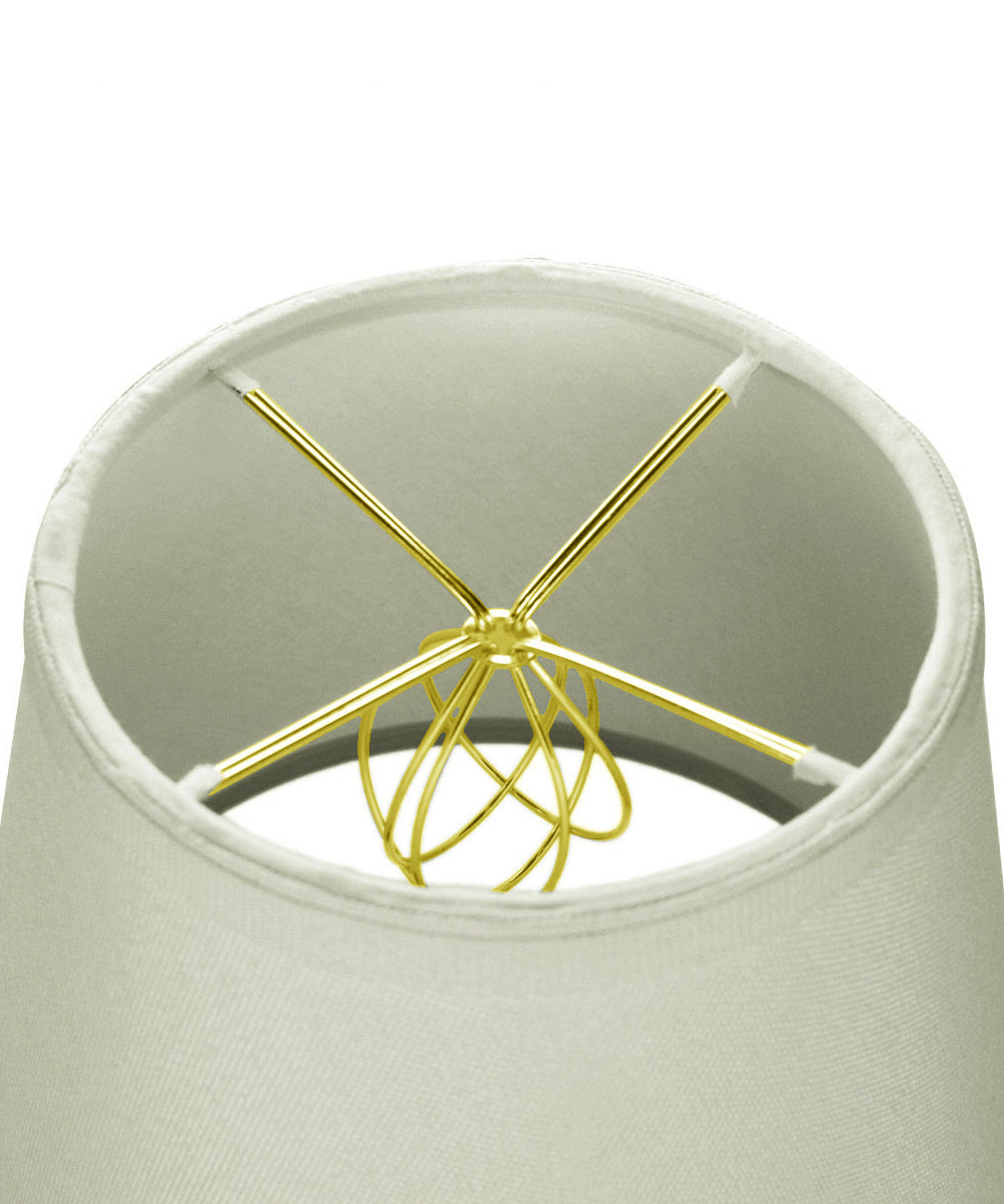 Empire Linen 8"W x 7"H Edison Clip On Lamp Shade Light Oatmeal from LampsUSA