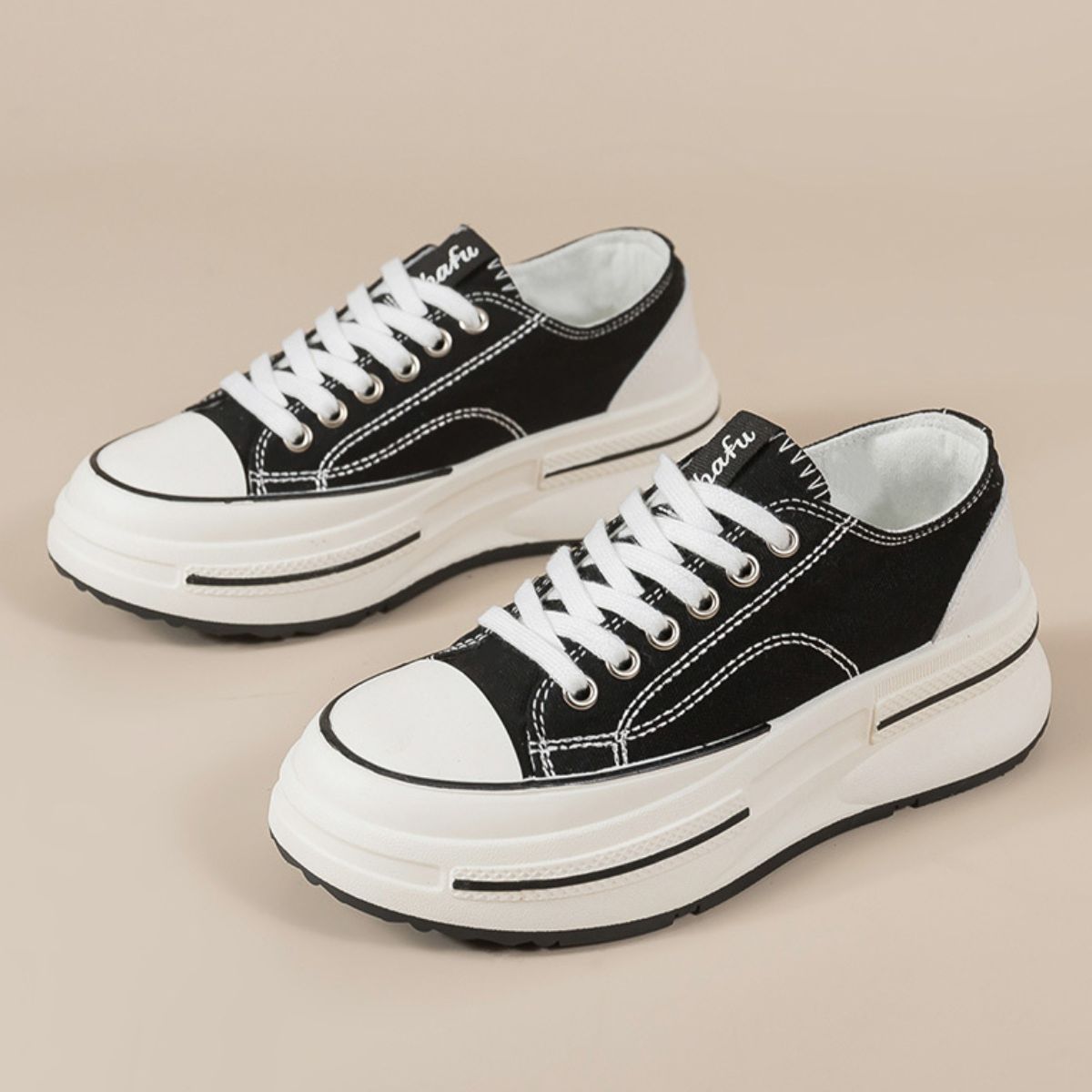 Tied Round Toe Platform Sneakers from My Pampered Life Seattle