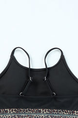 Edith Leopard Mesh Trim 2pcs Bikini Swimsuit from Threaded Pear