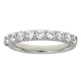 Cubic Zirconium Wedding Band Ring Sterling Silver from Bids.com