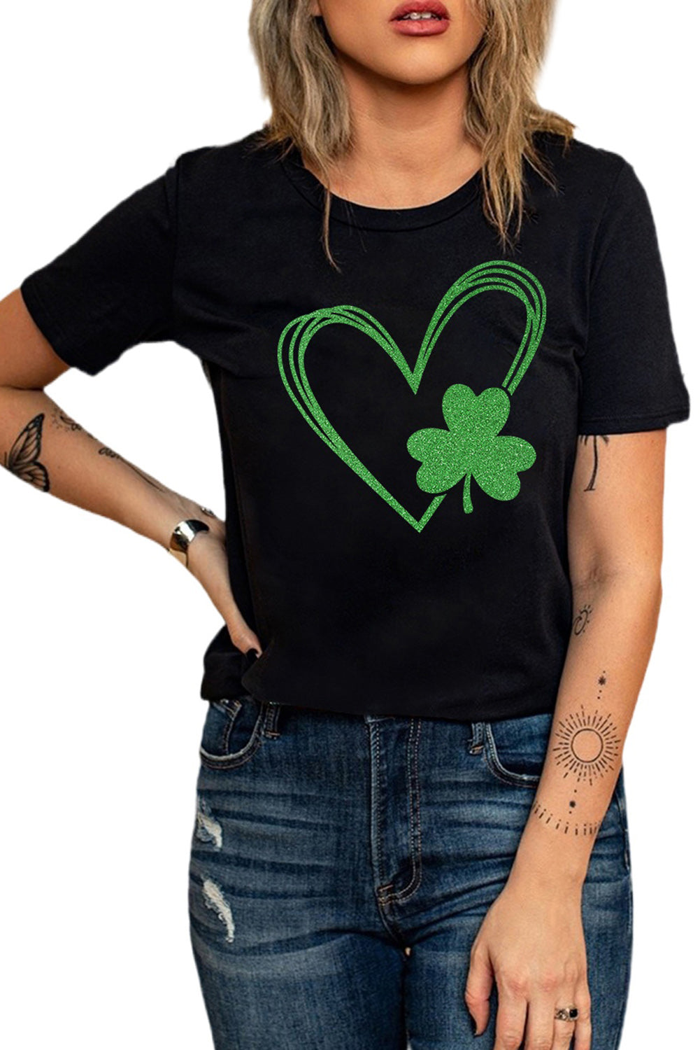Black Clover Heart Shaped T-Shirts from MsDressly