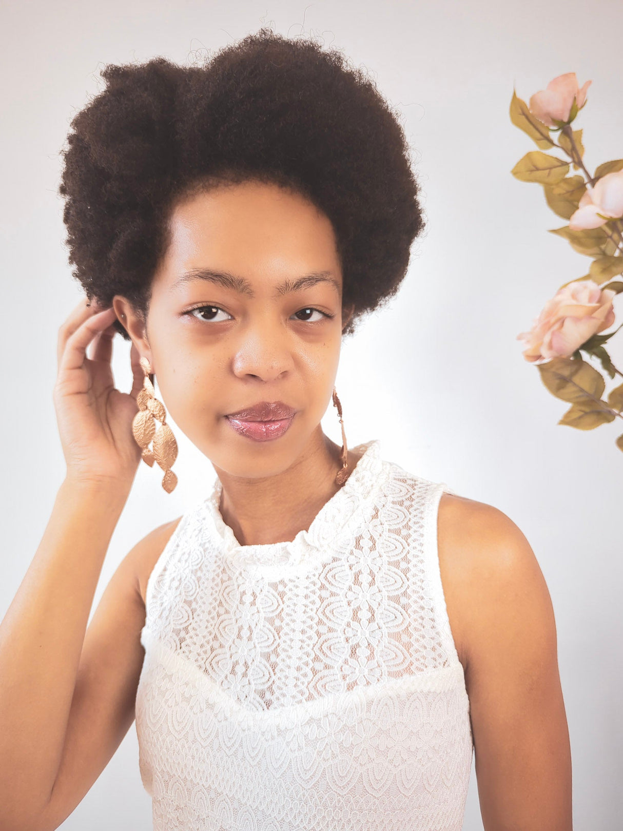 Cascading Leaf Statement Earrings from Ash & Rose