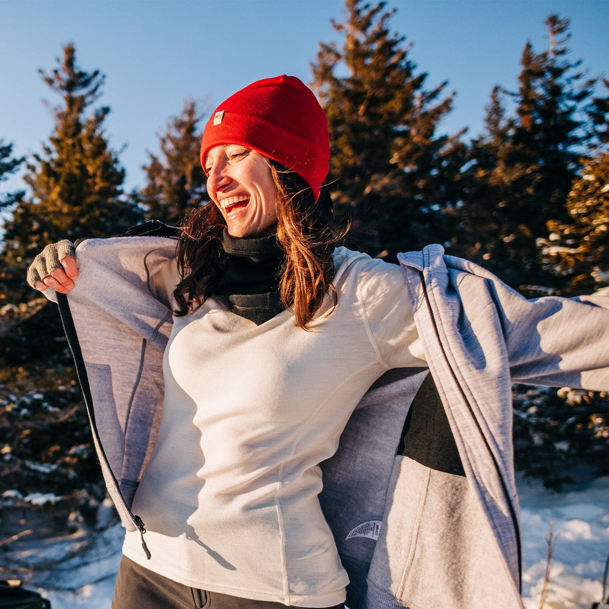 Midweight - Ossipee Women's Crew 100% Merino Wool from Minus33 Merino Wool Clothing