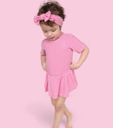 BELLA PINK RIB DREAM BODYSUIT DRESS from DREAM BIG LITTLE CO