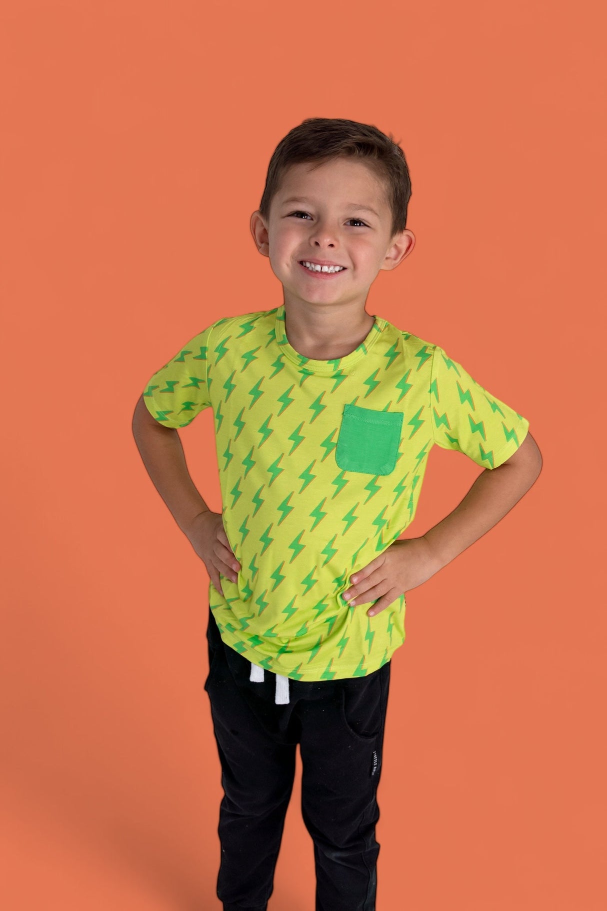 BRIGHT BOLTS DREAM POCKET TEE from DREAM BIG LITTLE CO