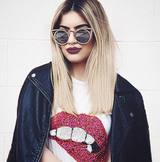 Women's Laser Cut Round Metal Mirror Lens Sunglasses A102 from zeroUV