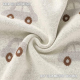 100% Cotton Luxury Knit Car Swaddle Blanket from Bleu La La