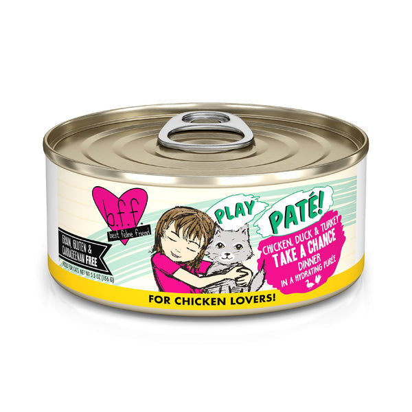 BFF Adult Play Paté Take Chance Chicken, Duck and Turkey Wet Cat Food (5.5oz) from The Family Pet