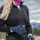 Midweight - Sequoia Women's 1/4 Zip 100% Merino Wool from Minus33 Merino Wool Clothing