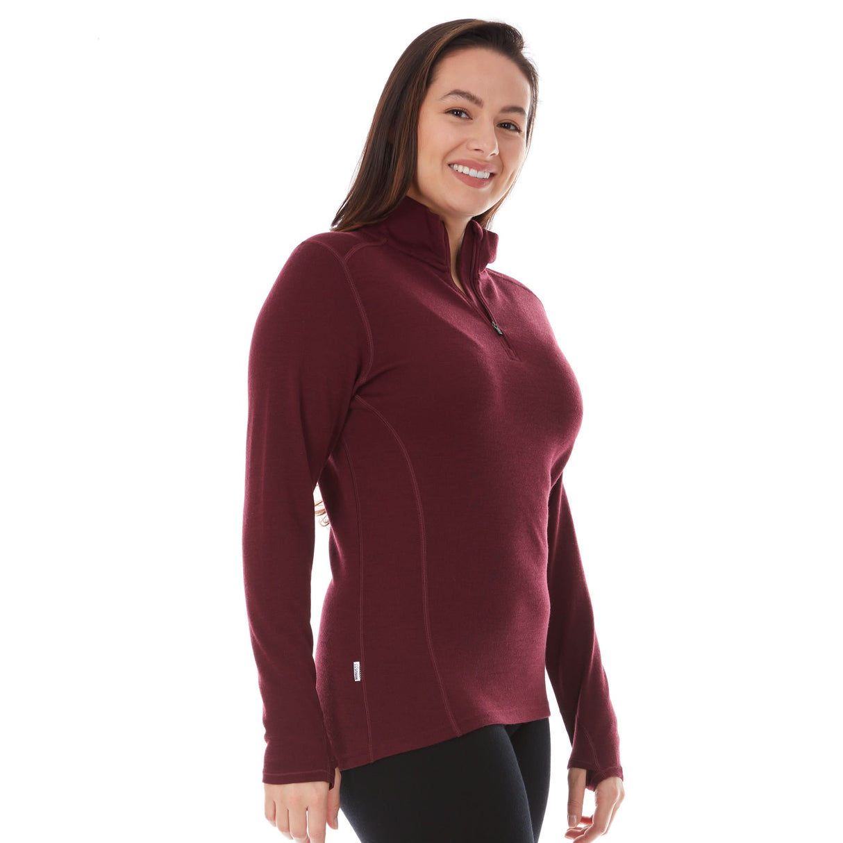 Midweight - Sequoia Women's 1/4 Zip 100% Merino Wool from Minus33 Merino Wool Clothing