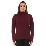 Midweight - Sequoia Women's 1/4 Zip 100% Merino Wool from Minus33 Merino Wool Clothing