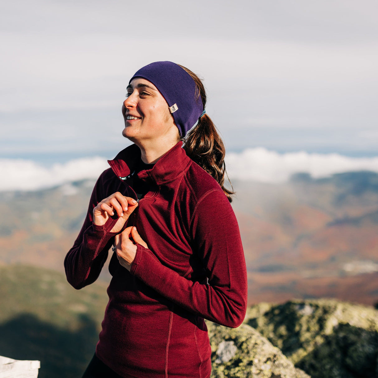 Midweight - Sequoia Women's 1/4 Zip 100% Merino Wool from Minus33 Merino Wool Clothing