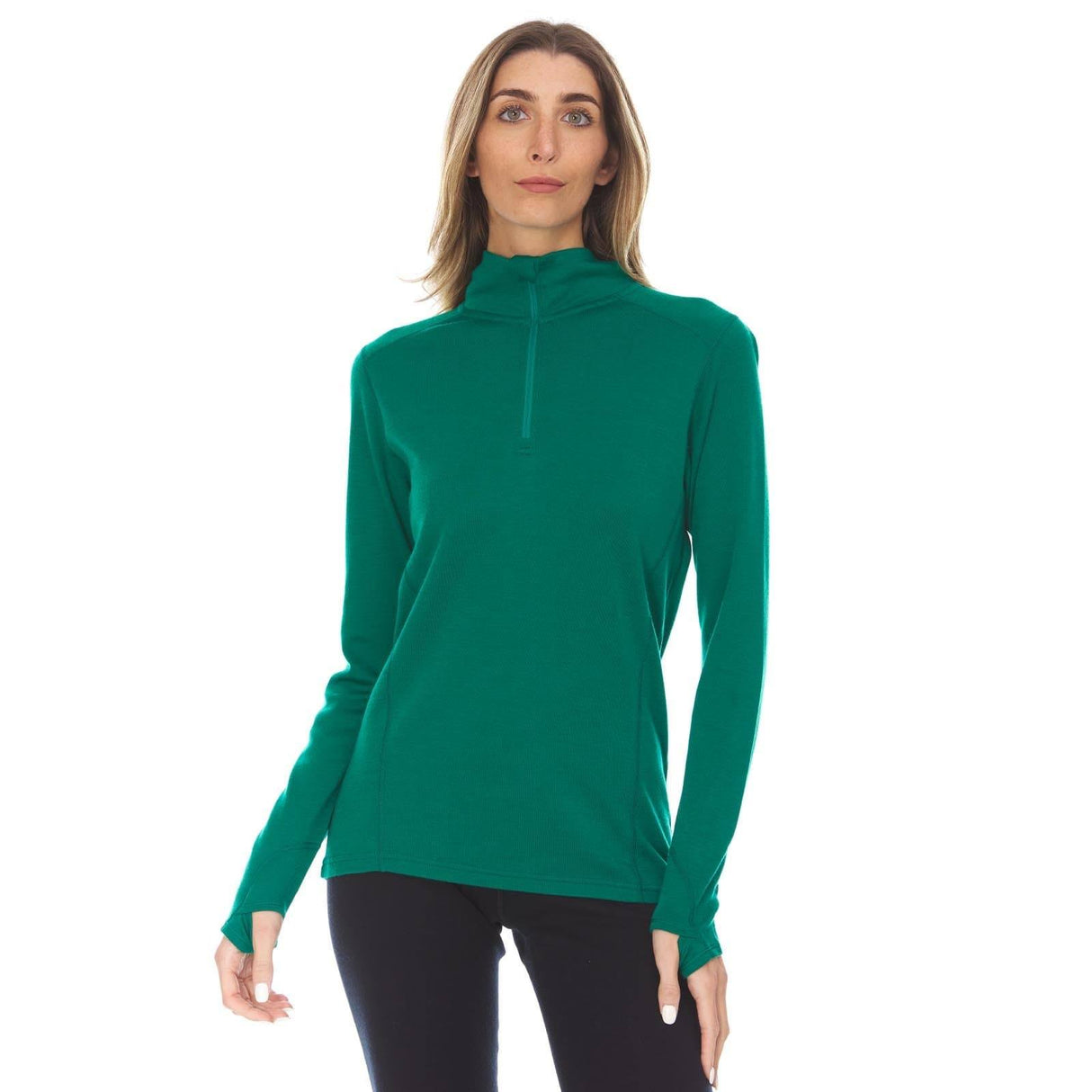 Midweight - Sequoia Women's 1/4 Zip 100% Merino Wool from Minus33 Merino Wool Clothing