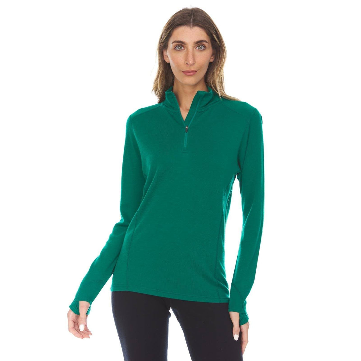 Midweight - Sequoia Women's 1/4 Zip 100% Merino Wool from Minus33 Merino Wool Clothing