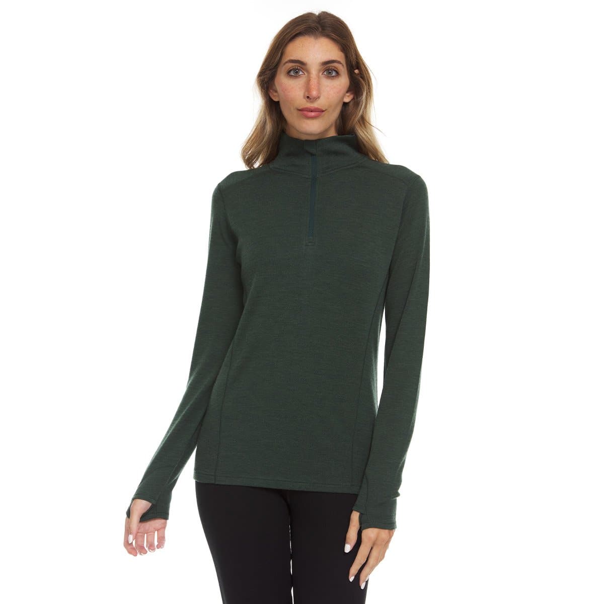 Midweight - Sequoia Women's 1/4 Zip 100% Merino Wool from Minus33 Merino Wool Clothing