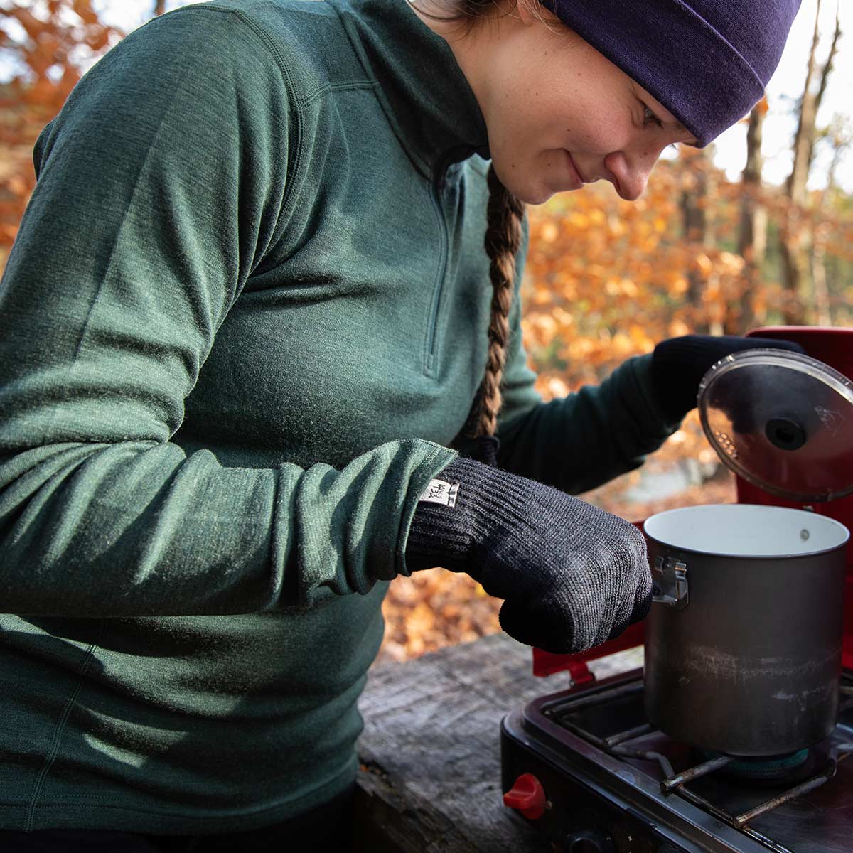 Midweight - Sequoia Women's 1/4 Zip 100% Merino Wool from Minus33 Merino Wool Clothing