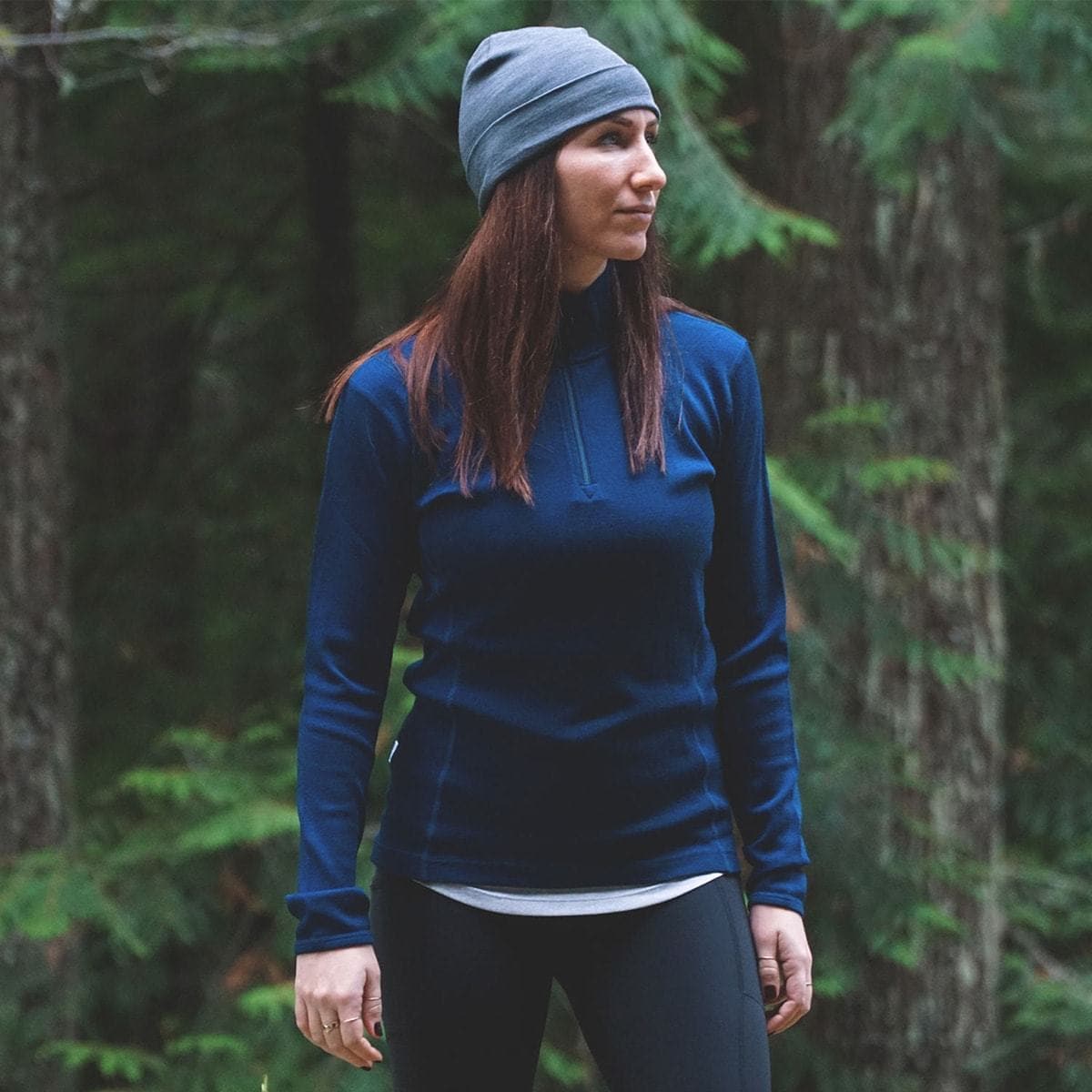 Midweight - Sequoia Women's 1/4 Zip 100% Merino Wool from Minus33 Merino Wool Clothing