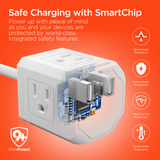 HyperGear Cube Multi-Port Power Strip Extension Cord from Jupiter Gear Home