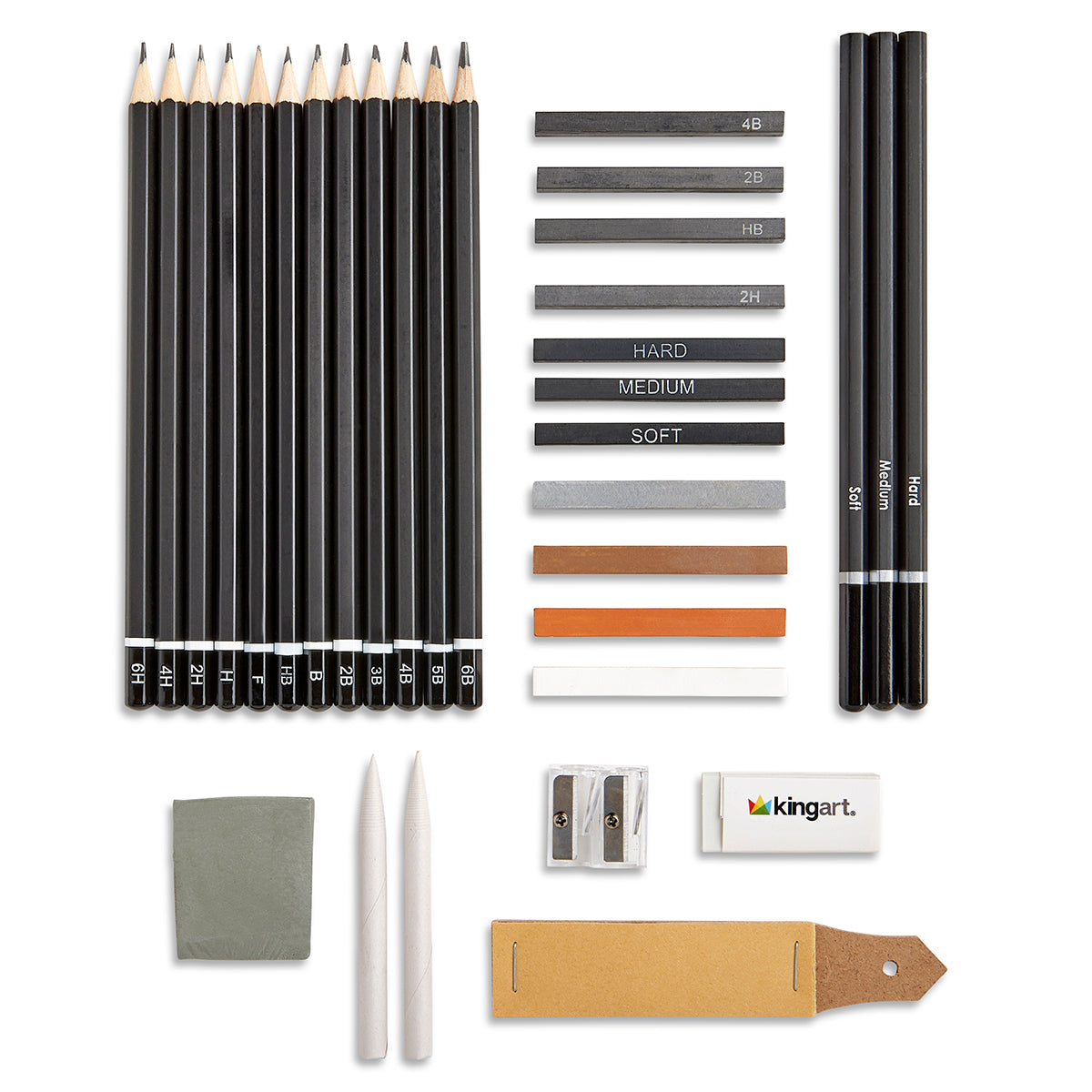 Sketching Set in Tin Case 34 pc from KINGART