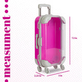 Pink Plastic Suitcase Candy Box 3 Pack 7.5"x5"x2.5" from Hammont