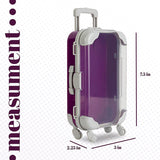 Purple Plastic Suitcase Candy Box 3 Pack  7.5"x5"x2.5" from Hammont