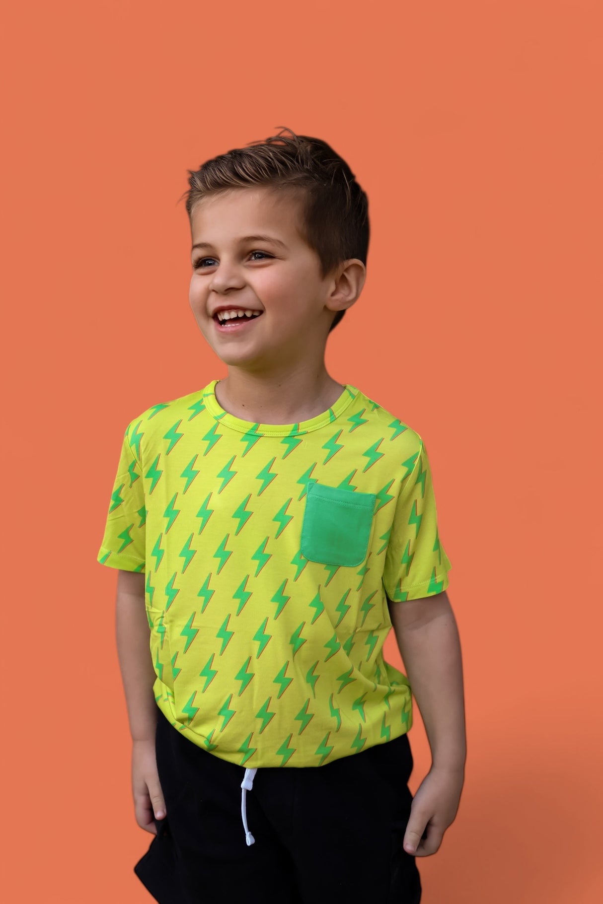 BRIGHT BOLTS DREAM POCKET TEE from DREAM BIG LITTLE CO