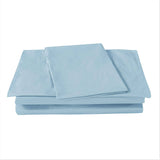 DaDa Bedding Cotton Soothing Light Sky Blue Fitted Sheet (JHW-604)