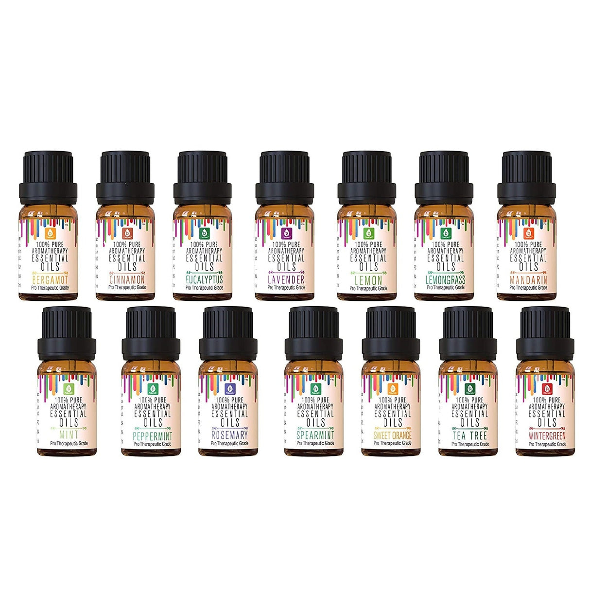 14 Pack of 100% Pure Essential Aromatherapy Oils from Pursonic